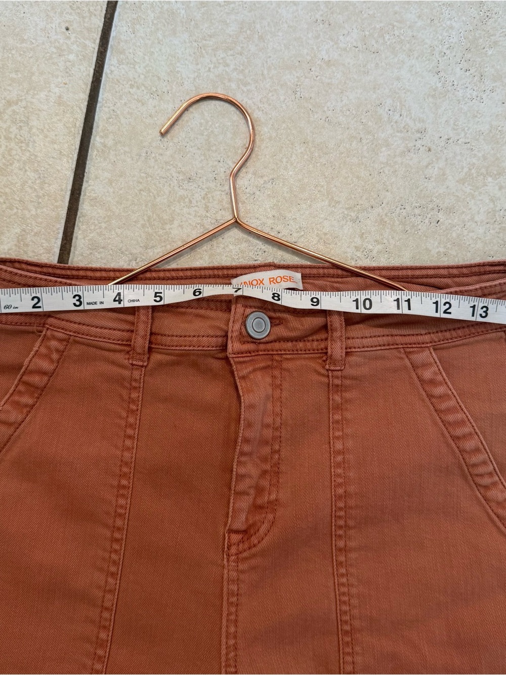 Knox Rose Boot-Cut Jeans in Rust - Picture 6 of 8